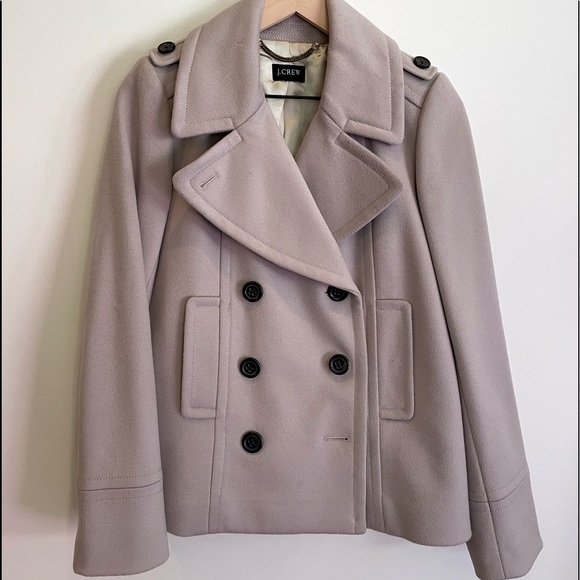 J. Crew Women's Pea Coat in Light Beige - Picture 3 of 9